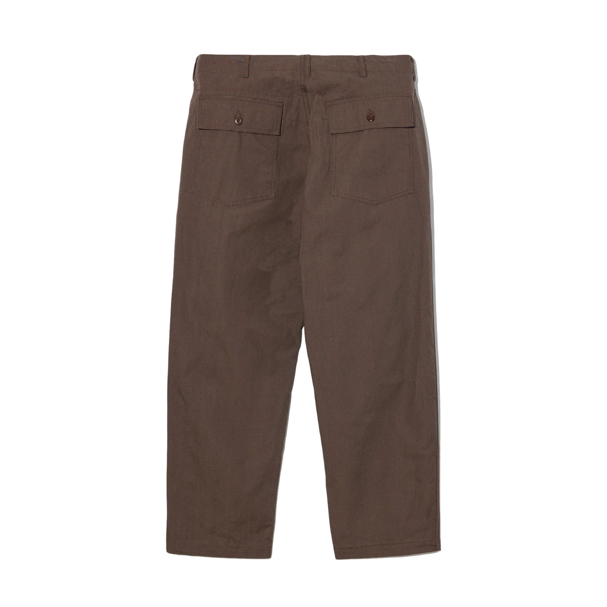 ENGINEERED GARMENTS FATIGUE PANT — DK. BROWN HEAVYWEIGHT COTTON RIPSTOP