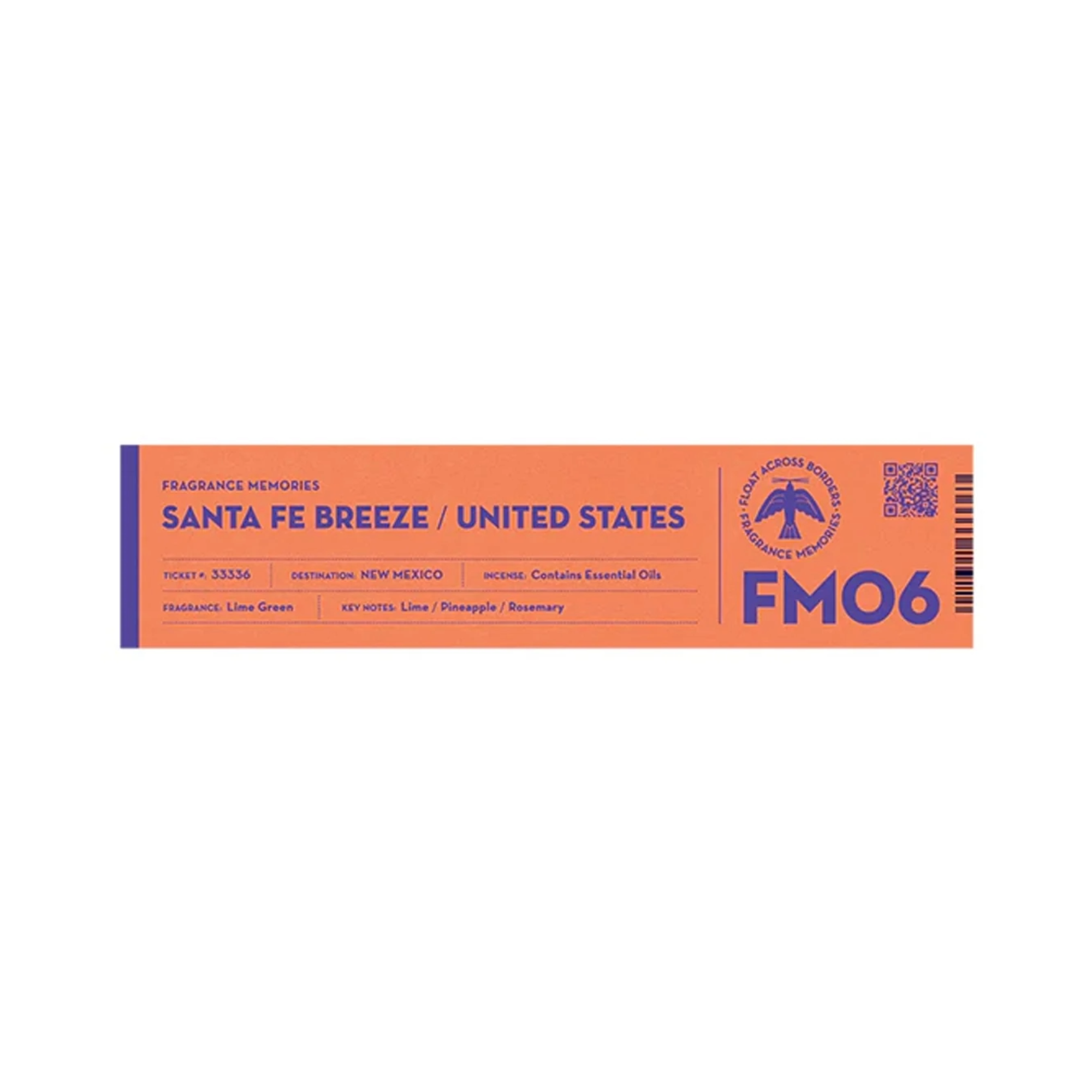 FRAGRANCE MEMORIES Incense FM06 Santa Fe Breeze