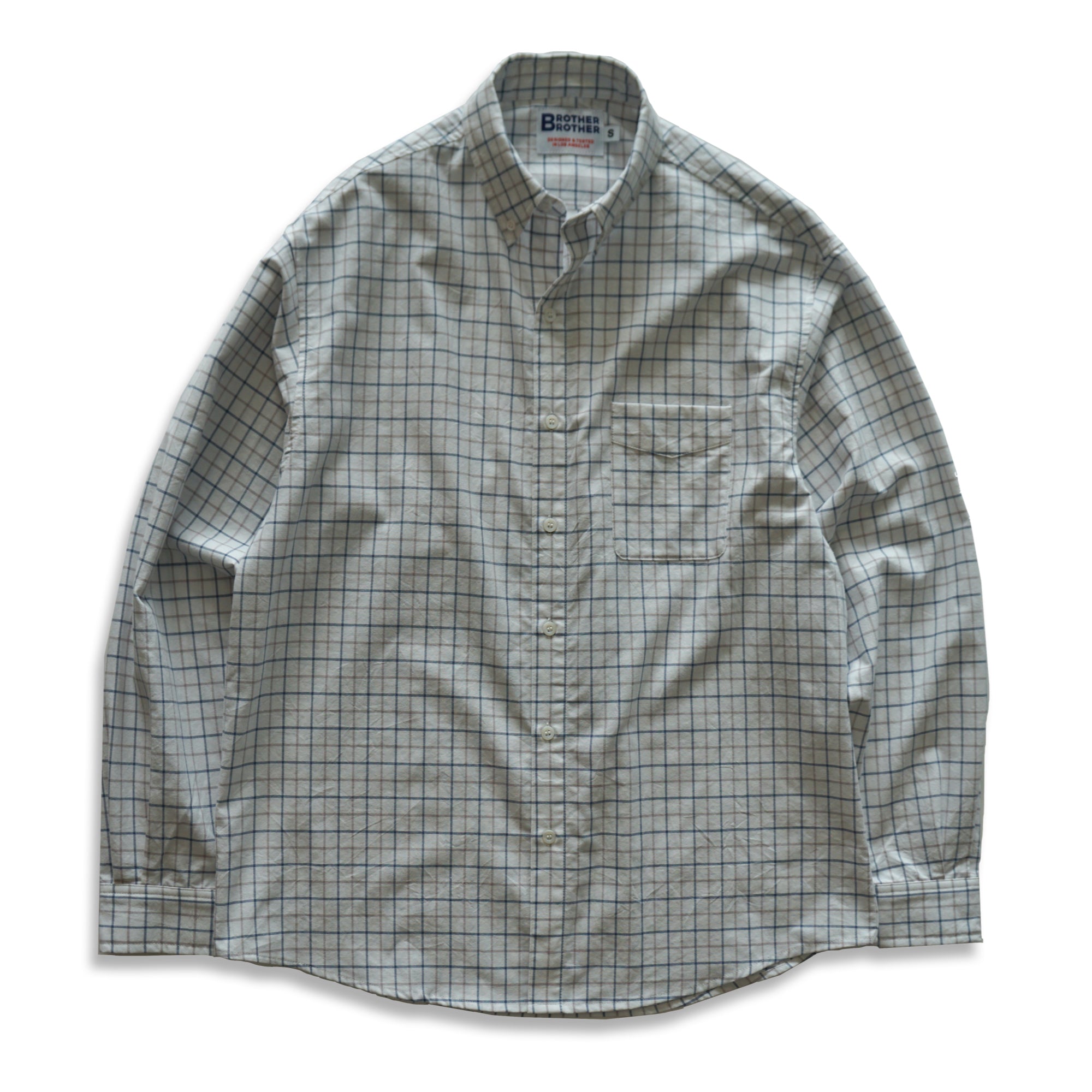 Brother Brother Simple Stitch Graph Check OCBD Shirt