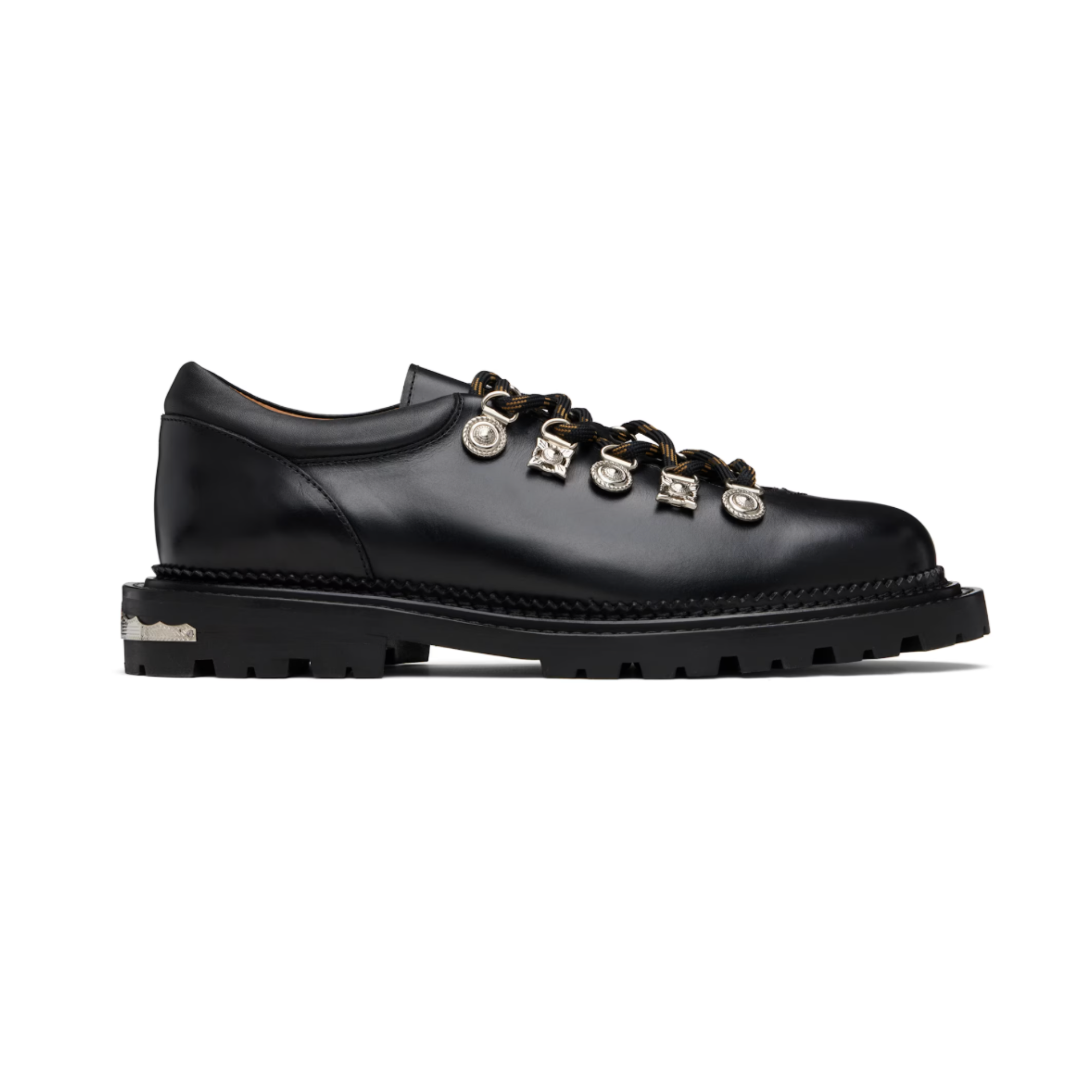 TOGA VIRILIS BLACK LEATHER DERBYS AJ1425