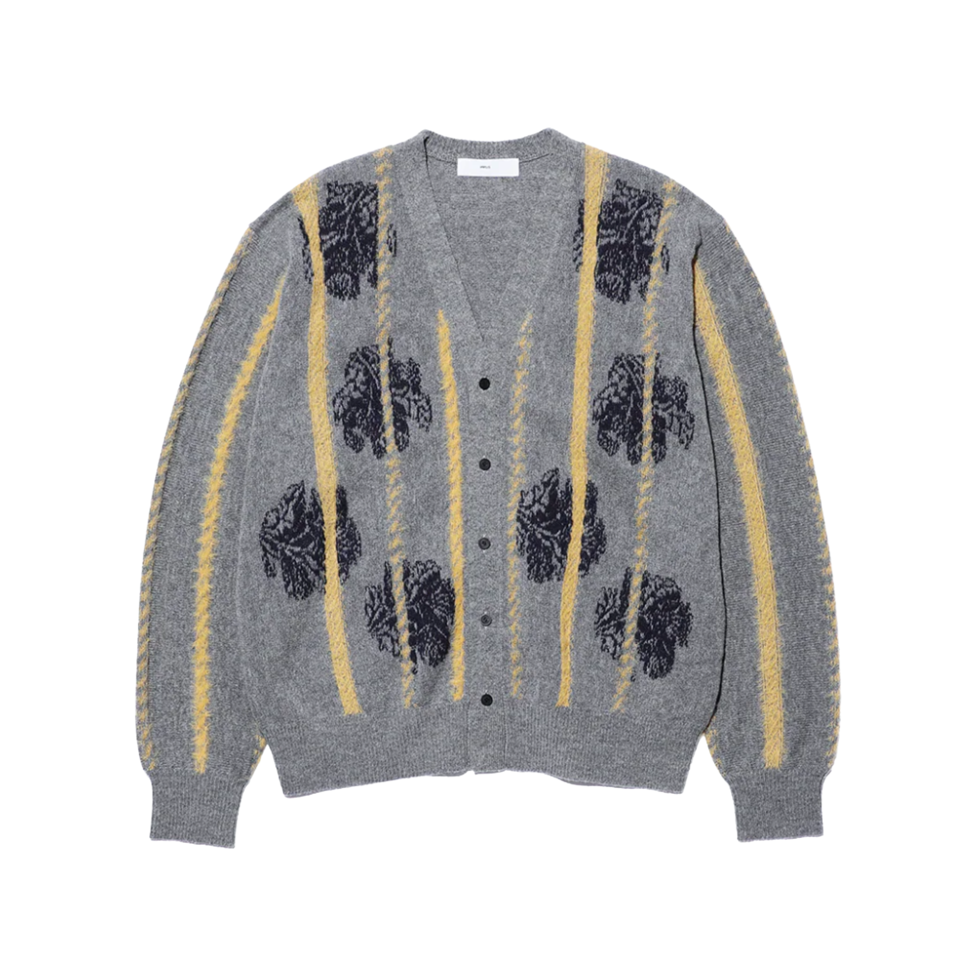 Toga Virilis Jacquard Stripe Knit Cardigan