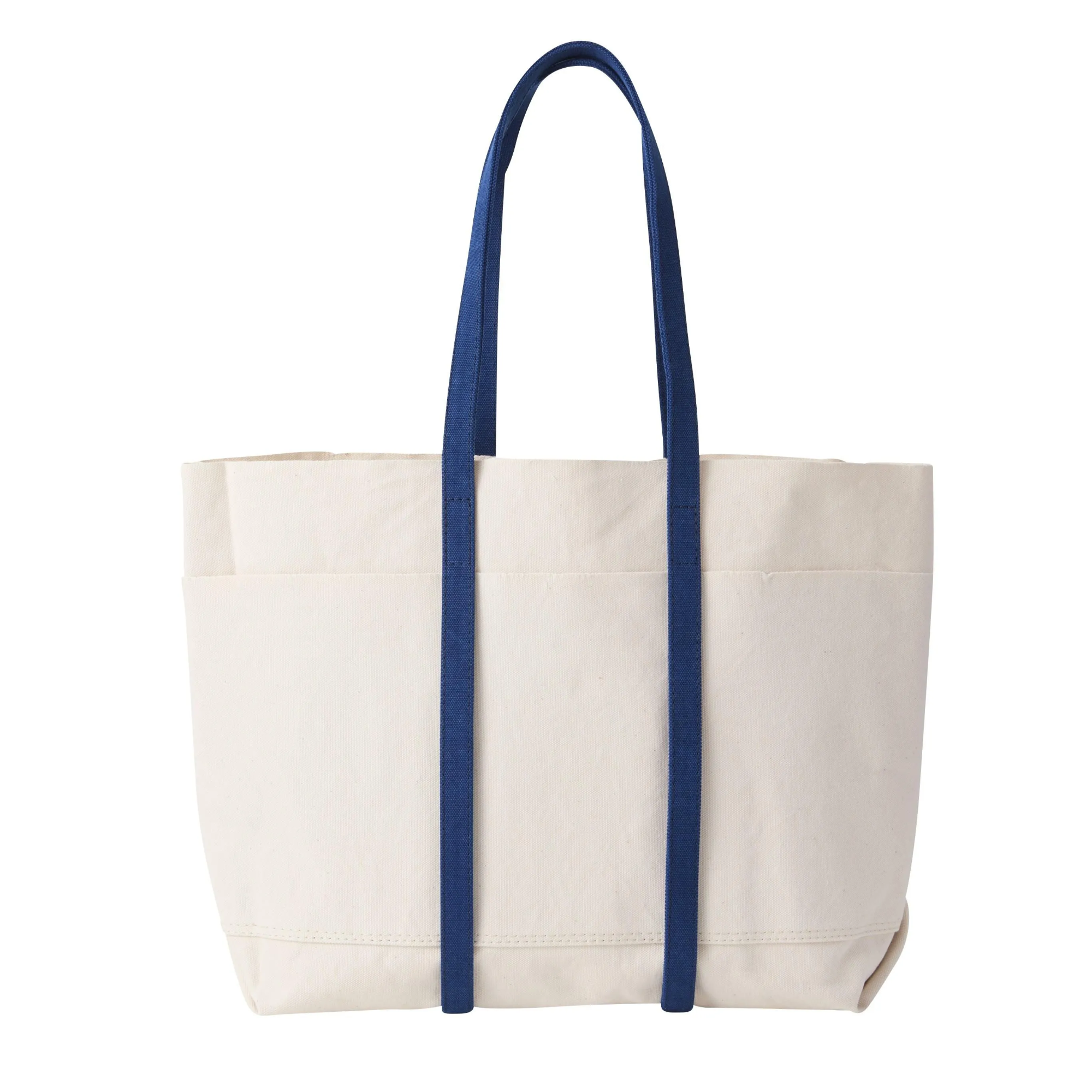 Amiacalva Washed Canvas Tote 2 Tone Medium Navy