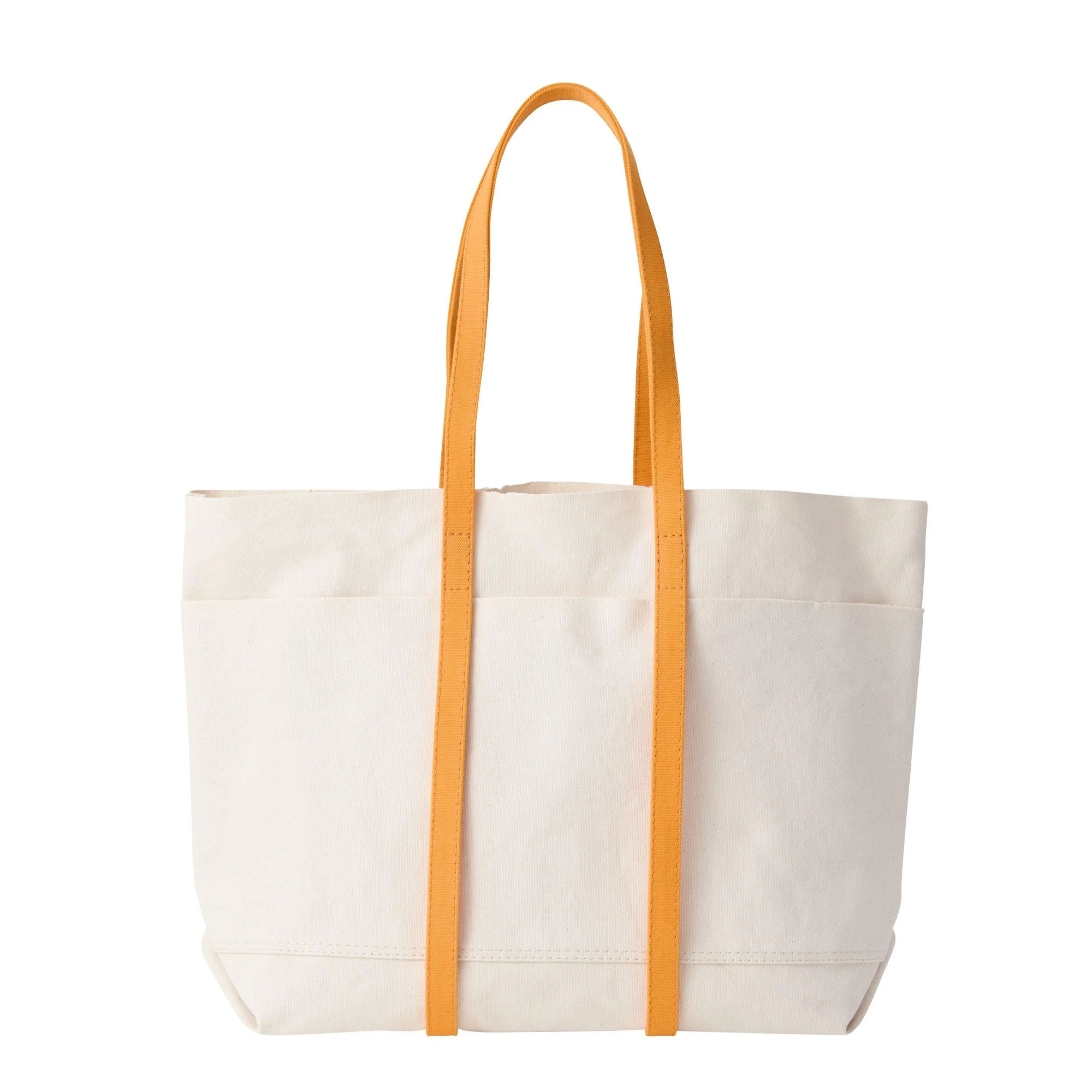 Amiacalva Washed Canvas Tote 2 Tone Medium Orange