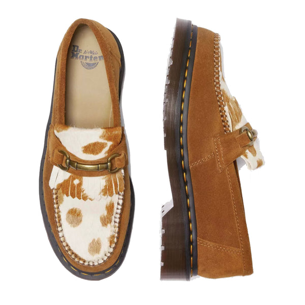 Dr. Martens Adrian Snaffle Hair On Cow Print Kiltie Loafer