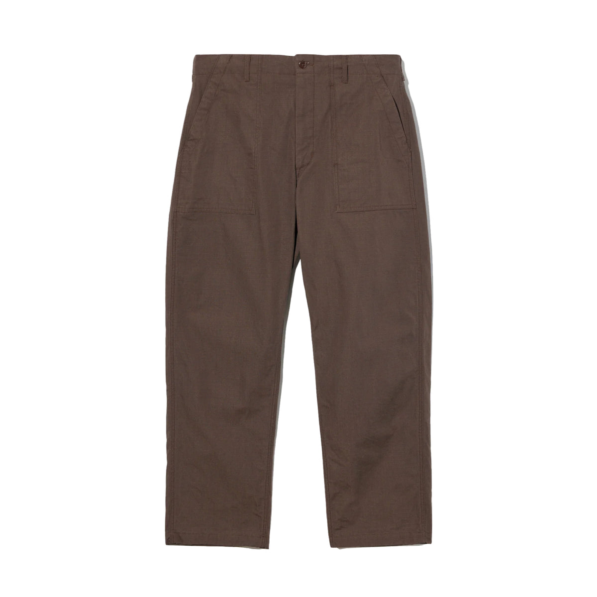ENGINEERED GARMENTS FATIGUE PANT — DK. BROWN HEAVYWEIGHT COTTON RIPSTOP