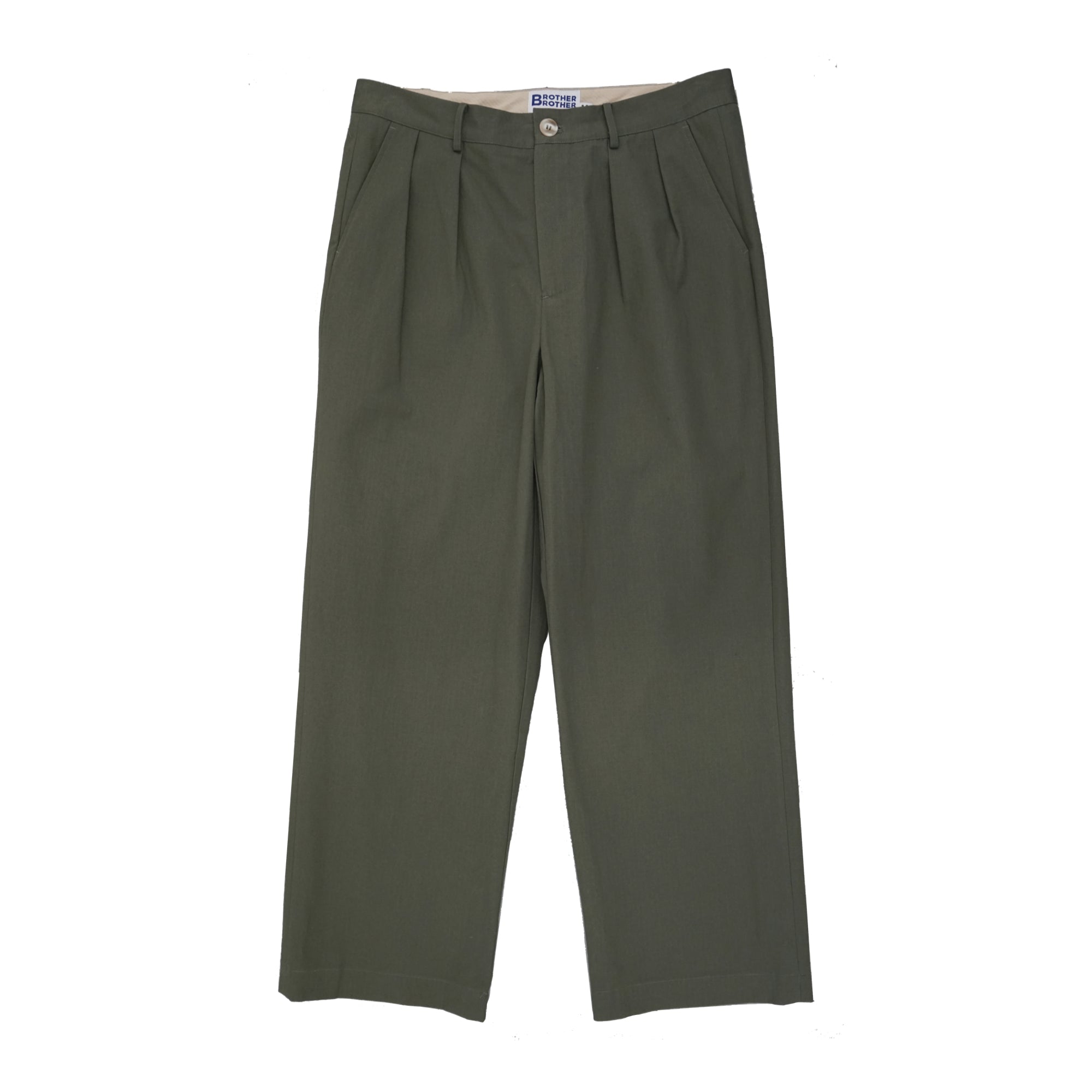 Brother Brother Double Pleated Ripstop Trousers