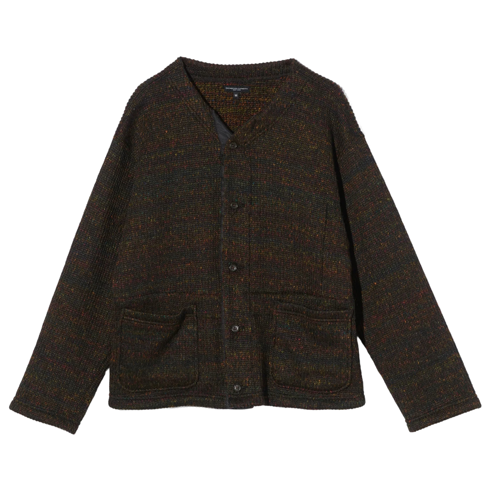 Engineered Garments Knit Cardigan Brown Nep Wool Blend