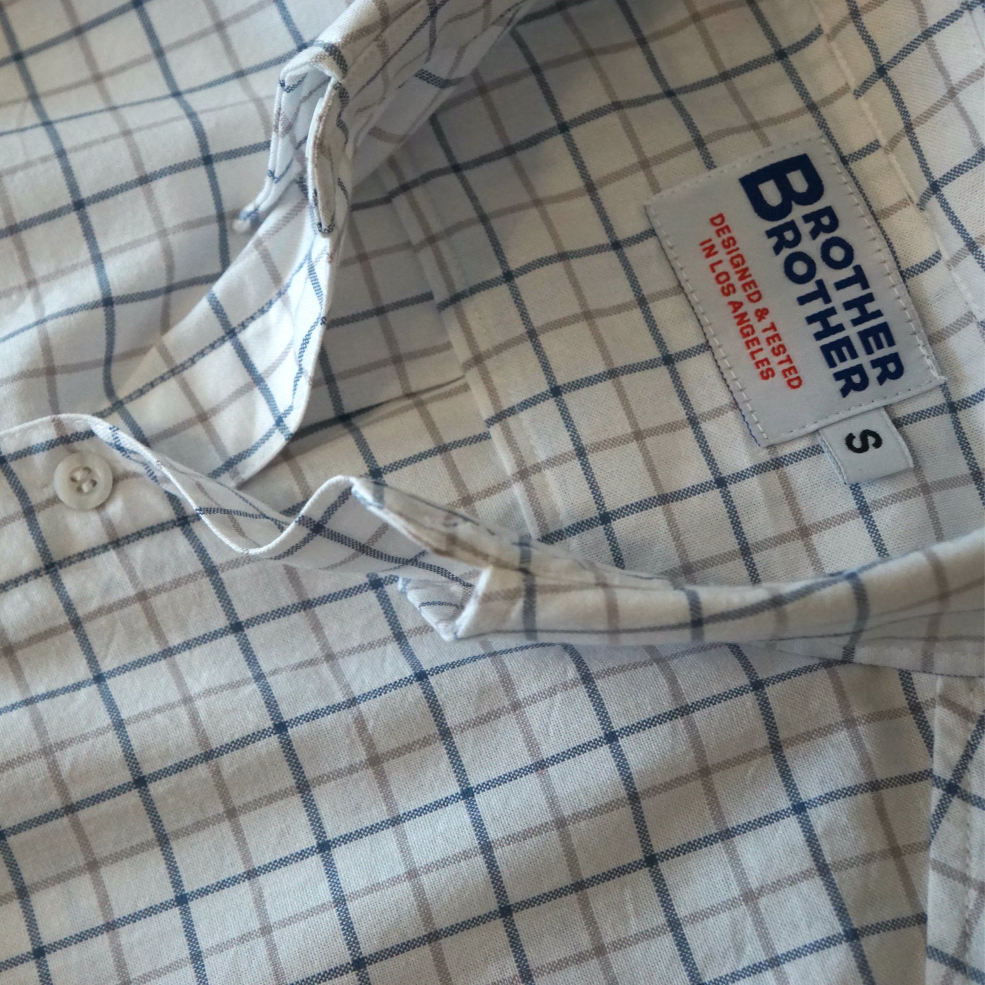 Brother Brother Simple Stitch Graph Check OCBD Shirt