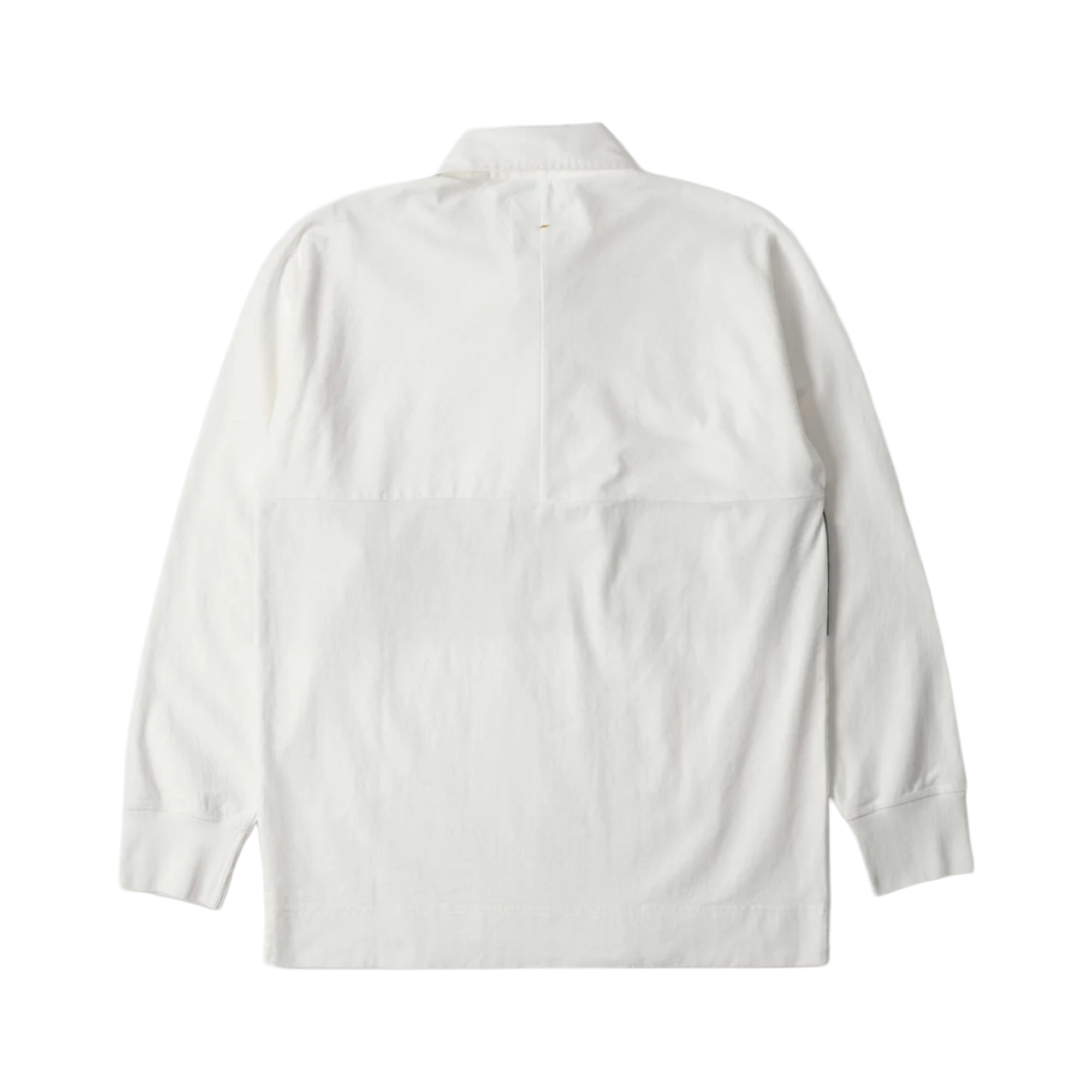MHL. by Margaret Howell Rugby Shirt Matte Jersey Off White / Khaki Green
