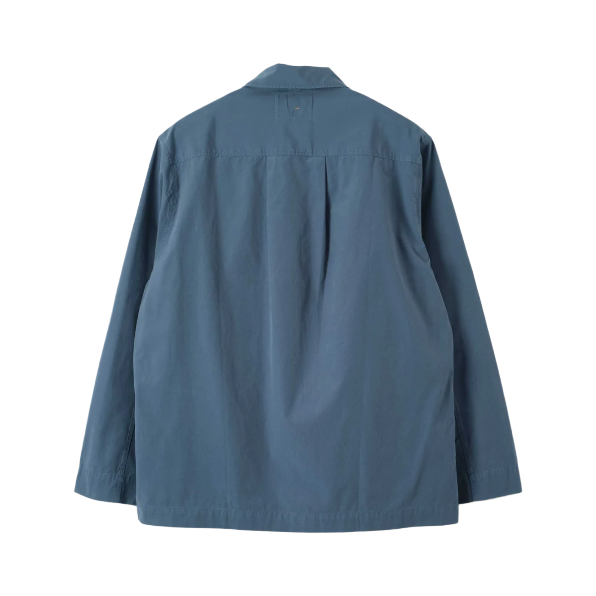 MHL. by Margaret Howell Long Sleeve Half Zip Pull On Shirt Uniform Blue