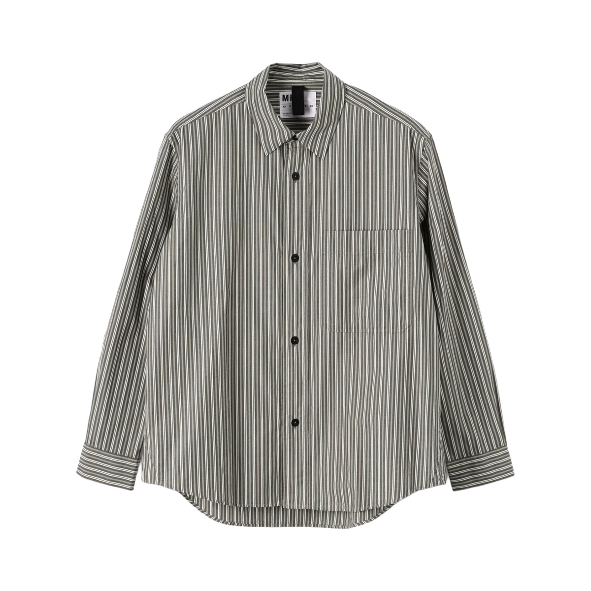 MHL. by Margaret Howell BASIC SHIRT TWO TONE COTTON STRIPE