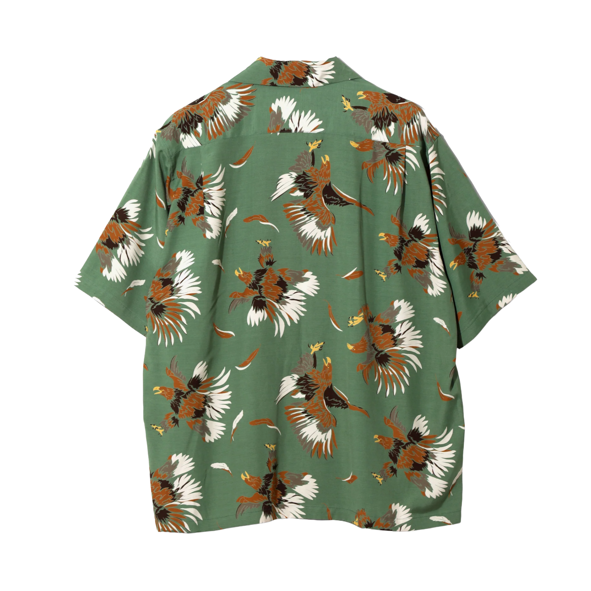 South2 West8 S/S Open Collar Shirt Eagle