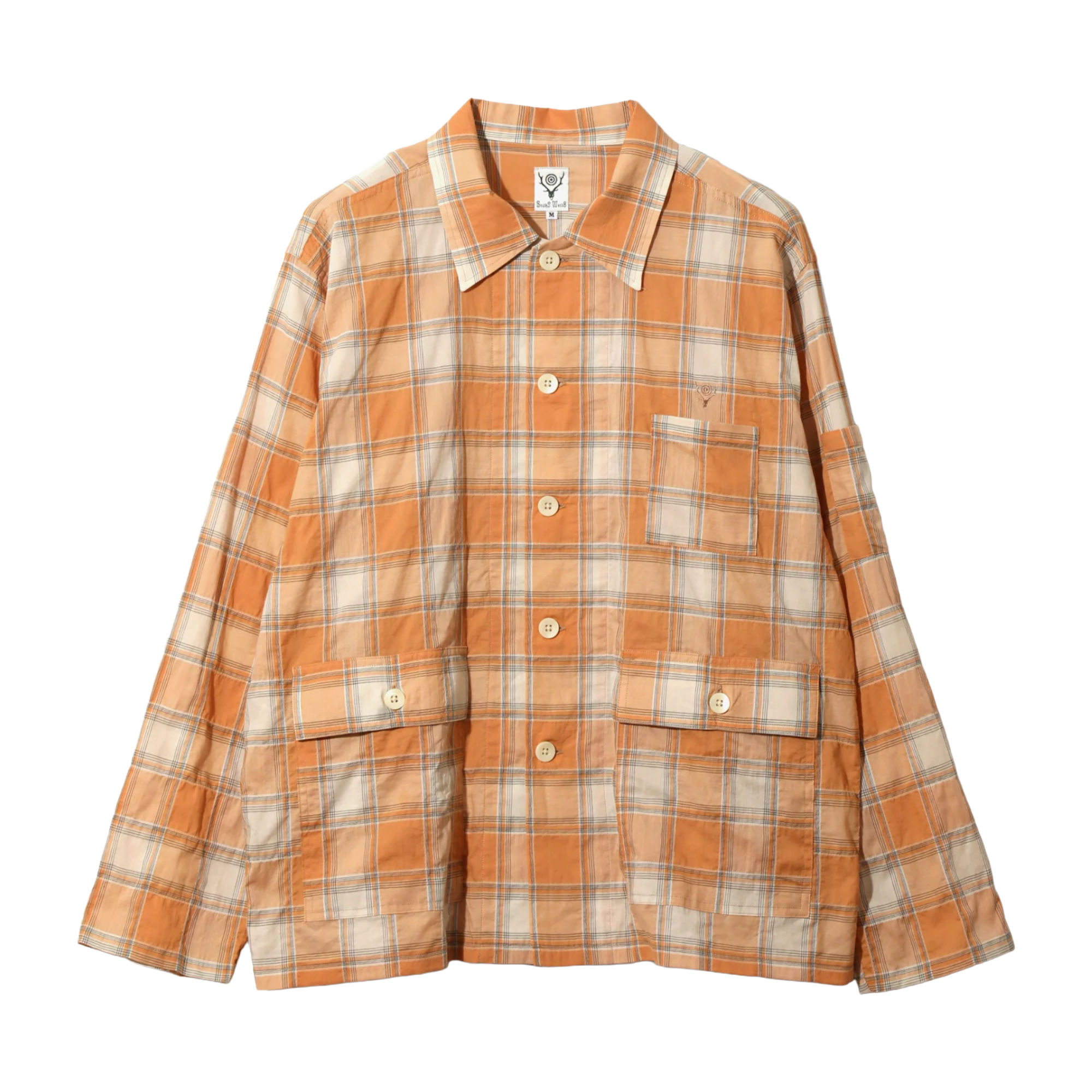 South2 West8 Ranger Shirt Cotton Lawn Shirring / Plaid
