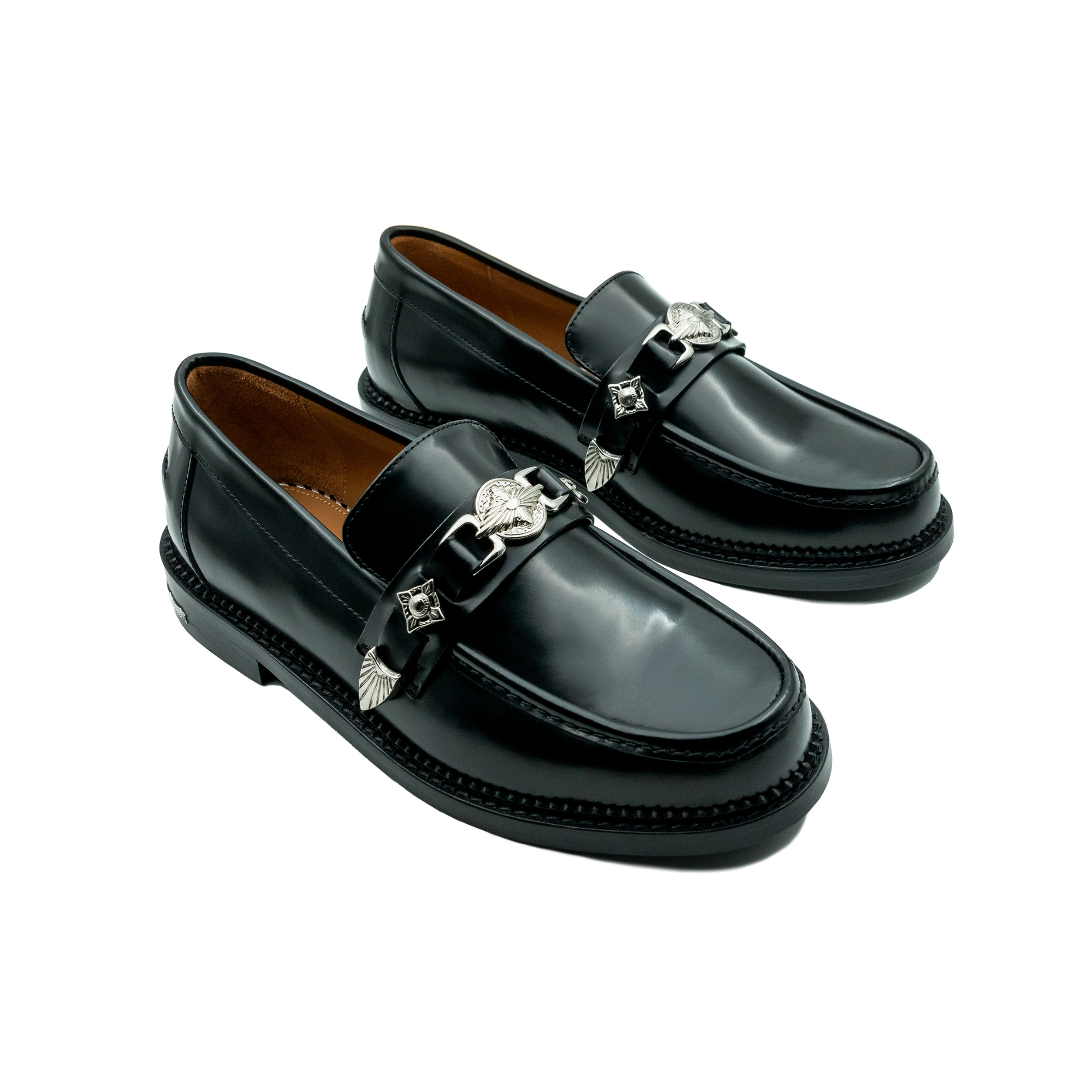 Toga Virilis Black Metal Loafer