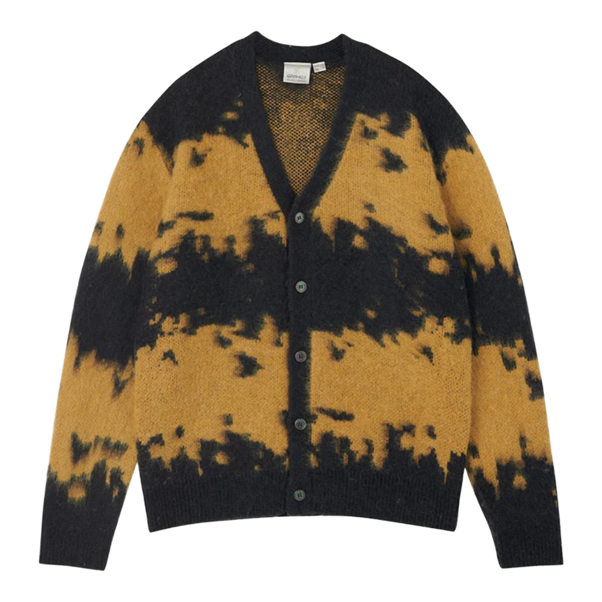 Gramicci Mohair Splatter Cardigan - Safron Splatter