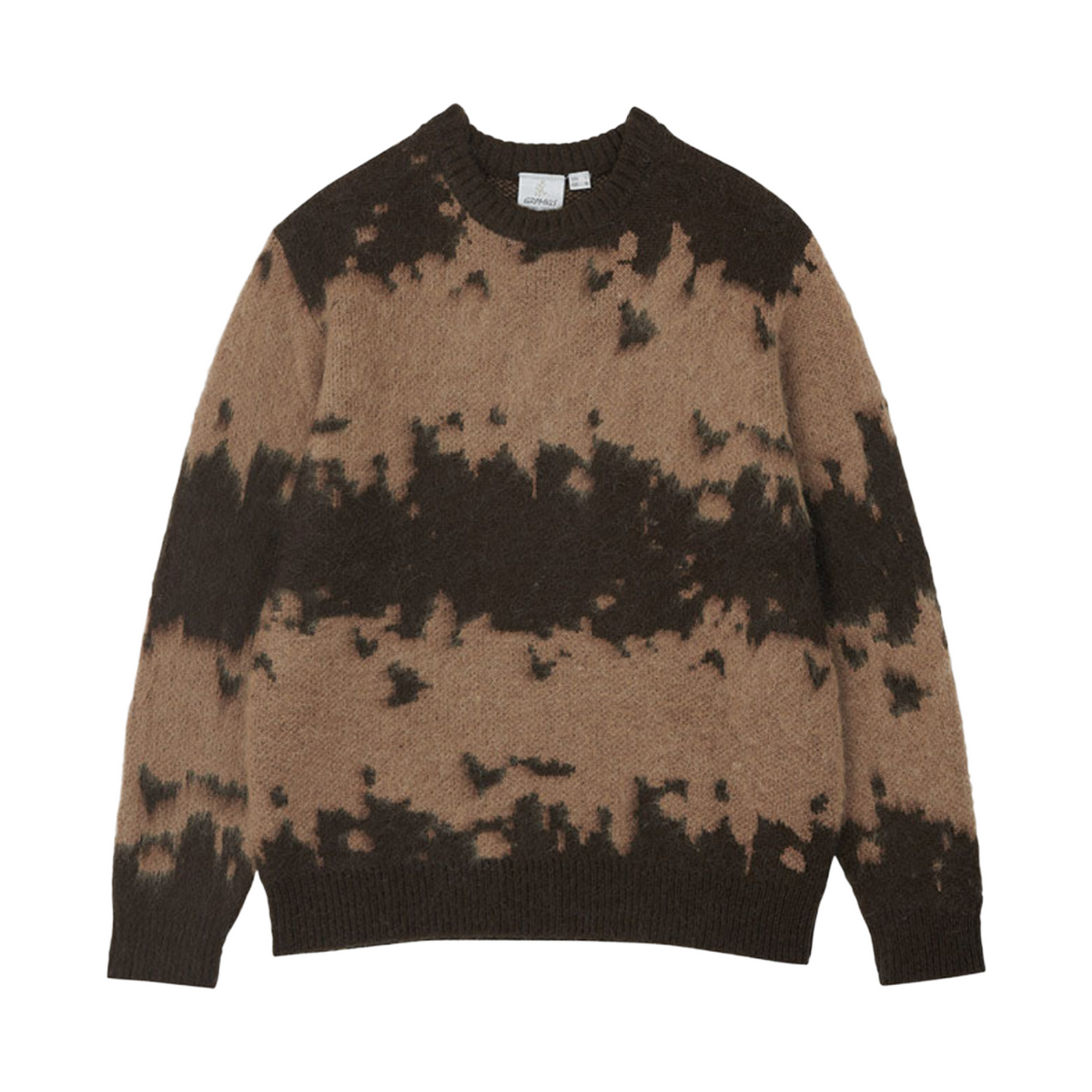 Gramicci Mohair Splatter Sweater — Taupe Splatter
