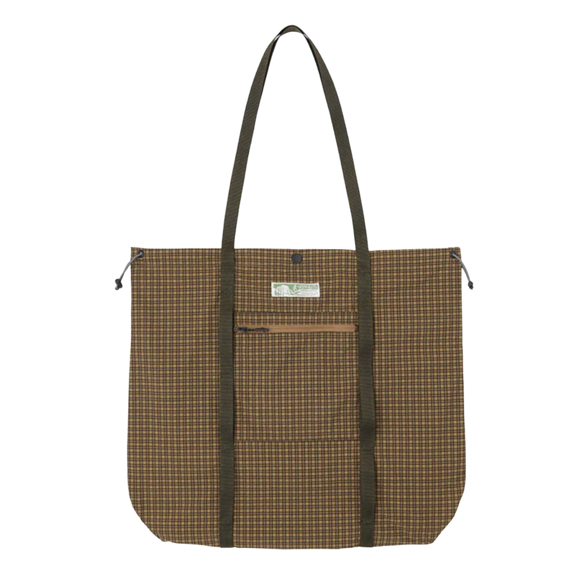 Gramicci Utility Tote Bag — Brown Check