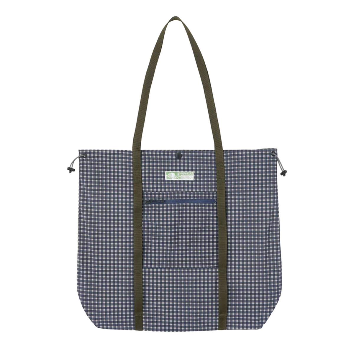 Gramicci Utility Tote Bag — Navy Check