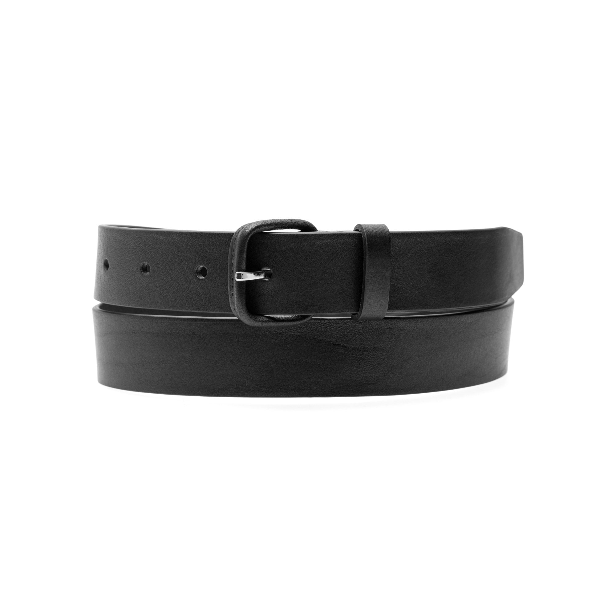 Arpenteur Logic Vegetable Tanned Leather Belt Black