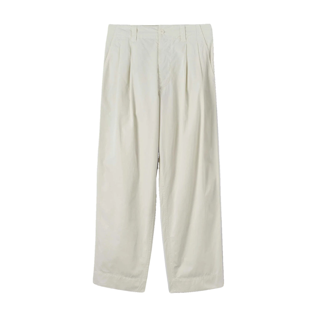 MHL. by Margaret Howell Stitch Pleat Trousers - Chalk