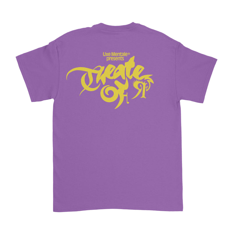 Uxe Mentale - Theater of Reality Tee - Washed Purple